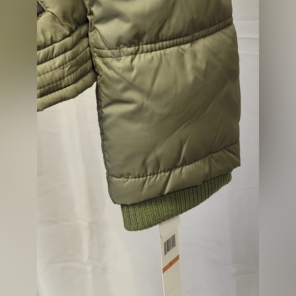 Laundry by Design Green Cactus Faux Fur Quilted Puffer Winter Coat Women’s. NWT - Picture 4 of 8
